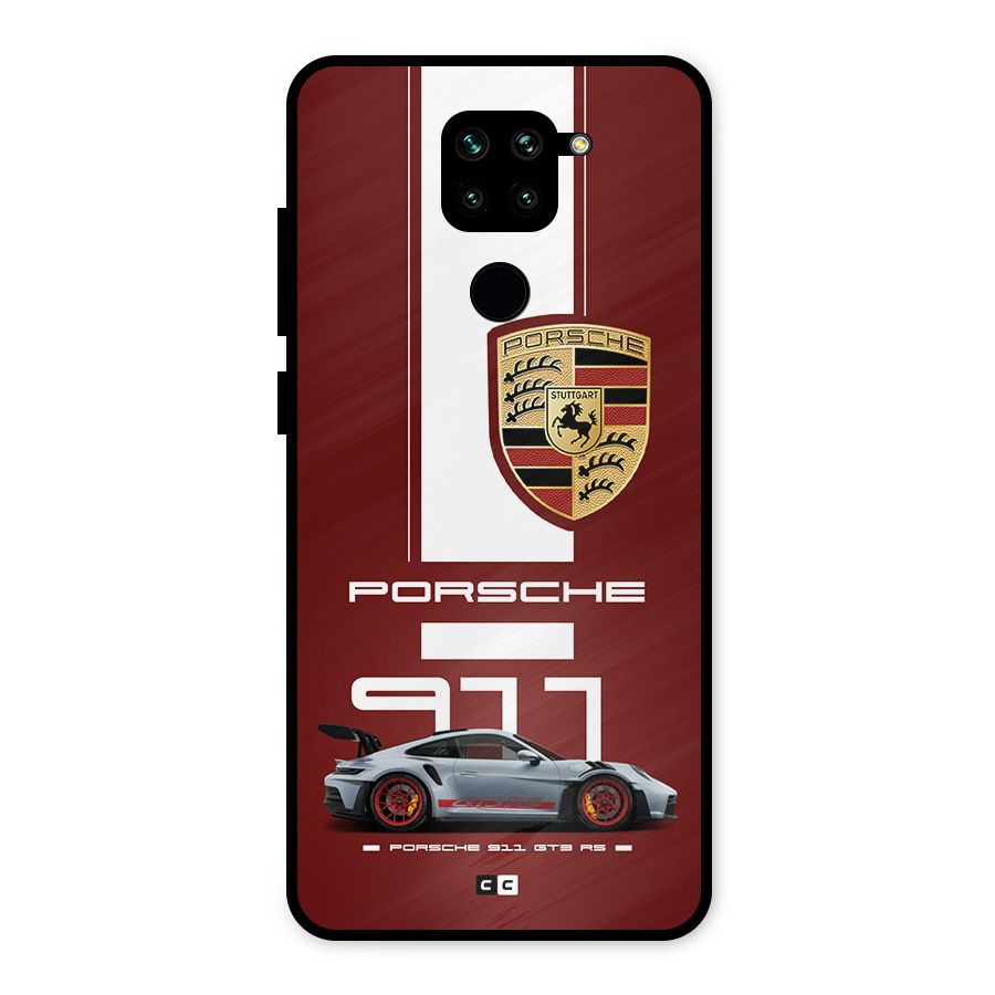 Luxe Supercar Metal Back Case for Redmi Note 9