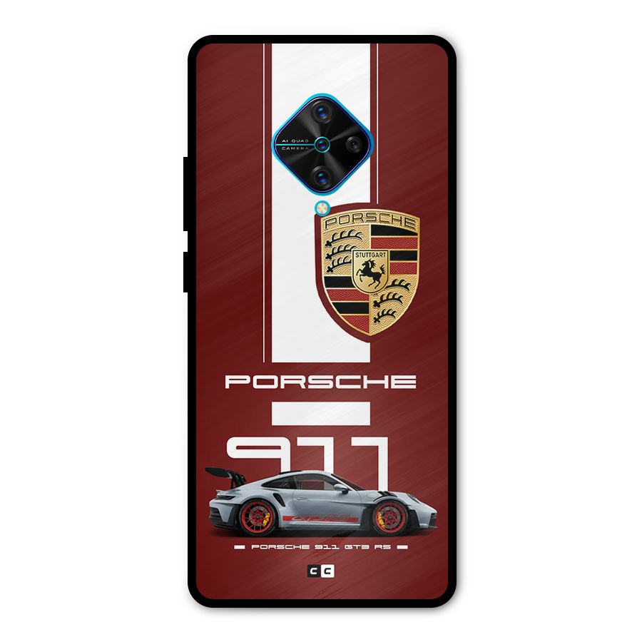 Luxe Supercar Metal Back Case for Vivo S1 Pro