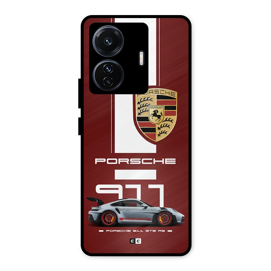 Luxe Supercar Metal Back Case for Vivo T1 Pro