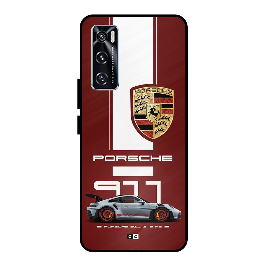 Luxe Supercar Metal Back Case for Vivo V20 SE