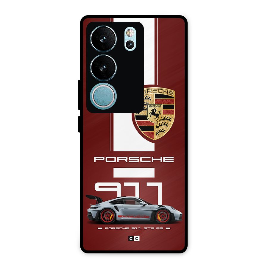 Luxe Supercar Metal Back Case for Vivo V29 Pro