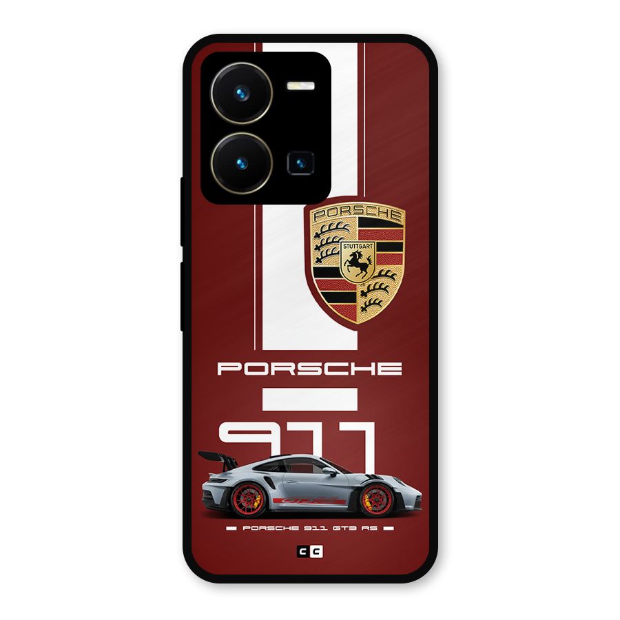 Luxe Supercar Metal Back Case for Vivo Y35
