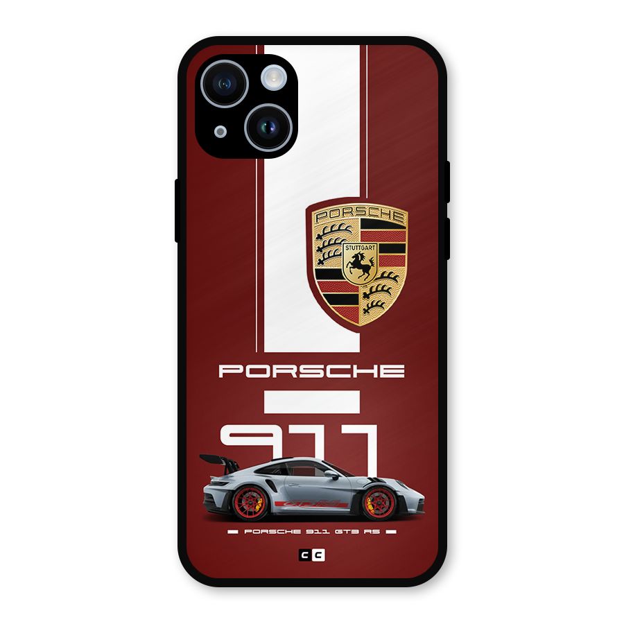 Luxe Supercar Metal Back Case for iPhone 14