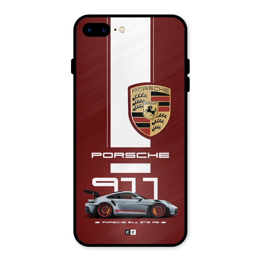 Luxe Supercar Metal Back Case for iPhone 8 Plus