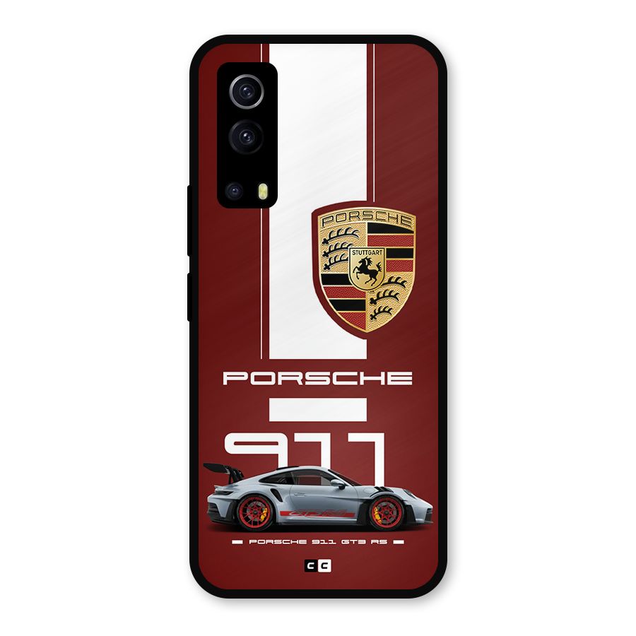 Luxe Supercar Metal Back Case for iQOO Z3