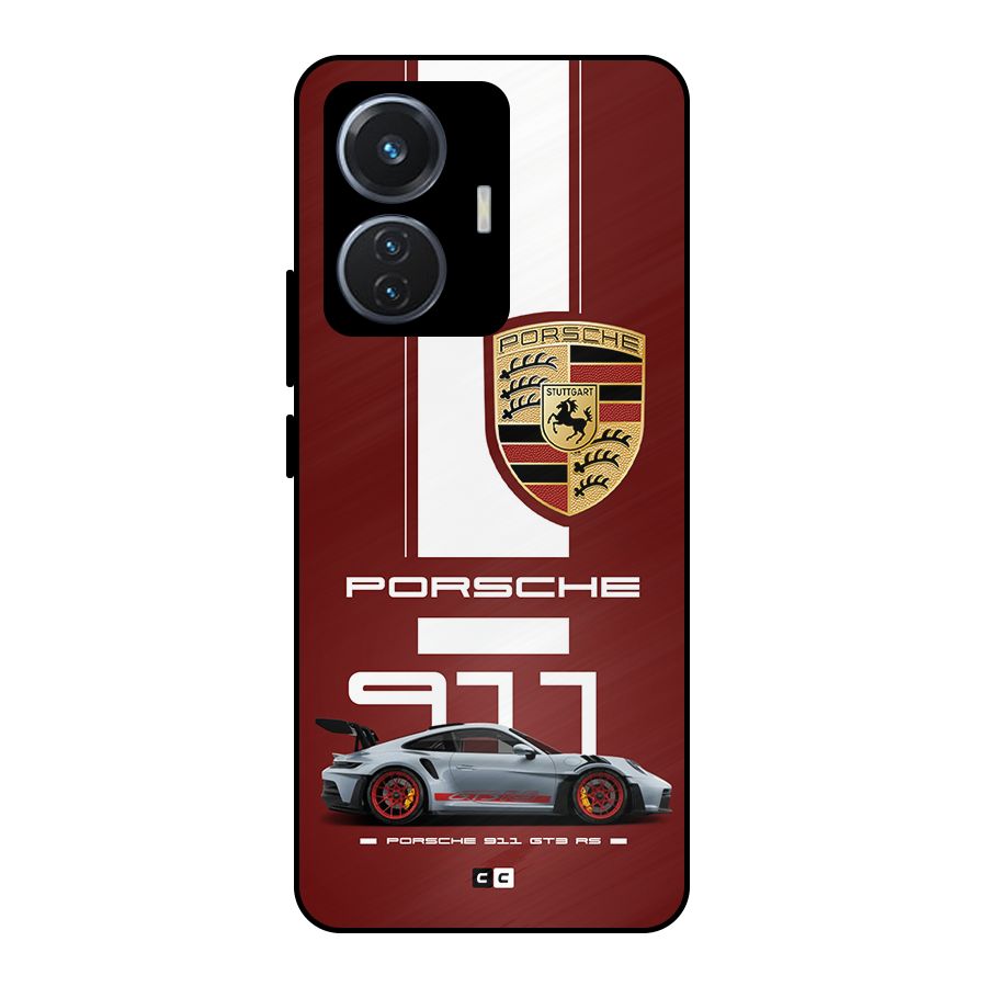 Luxe Supercar Metal Back Case for iQOO Z6 44W
