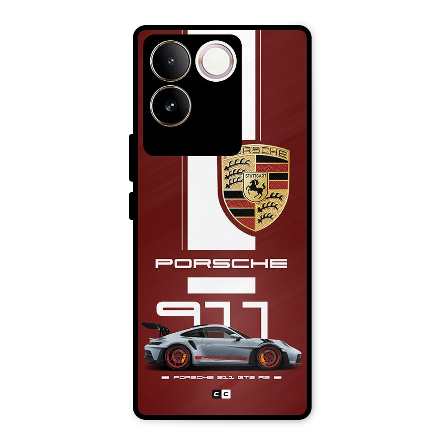Luxe Supercar Metal Back Case for iQOO Z7 Pro