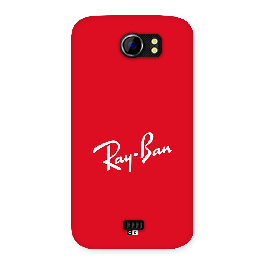 Luxury Red Back Case for Canvas 2 A110