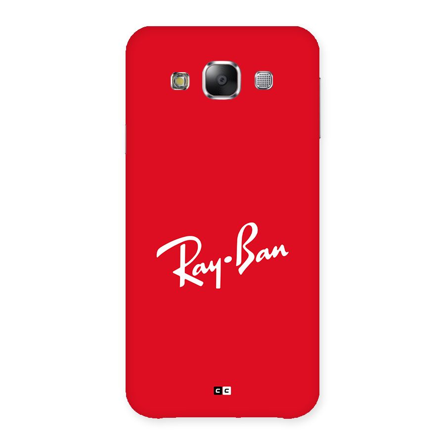 Luxury Red Back Case for Galaxy E5