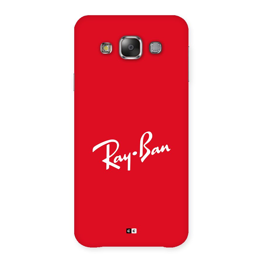 Luxury Red Back Case for Galaxy E7