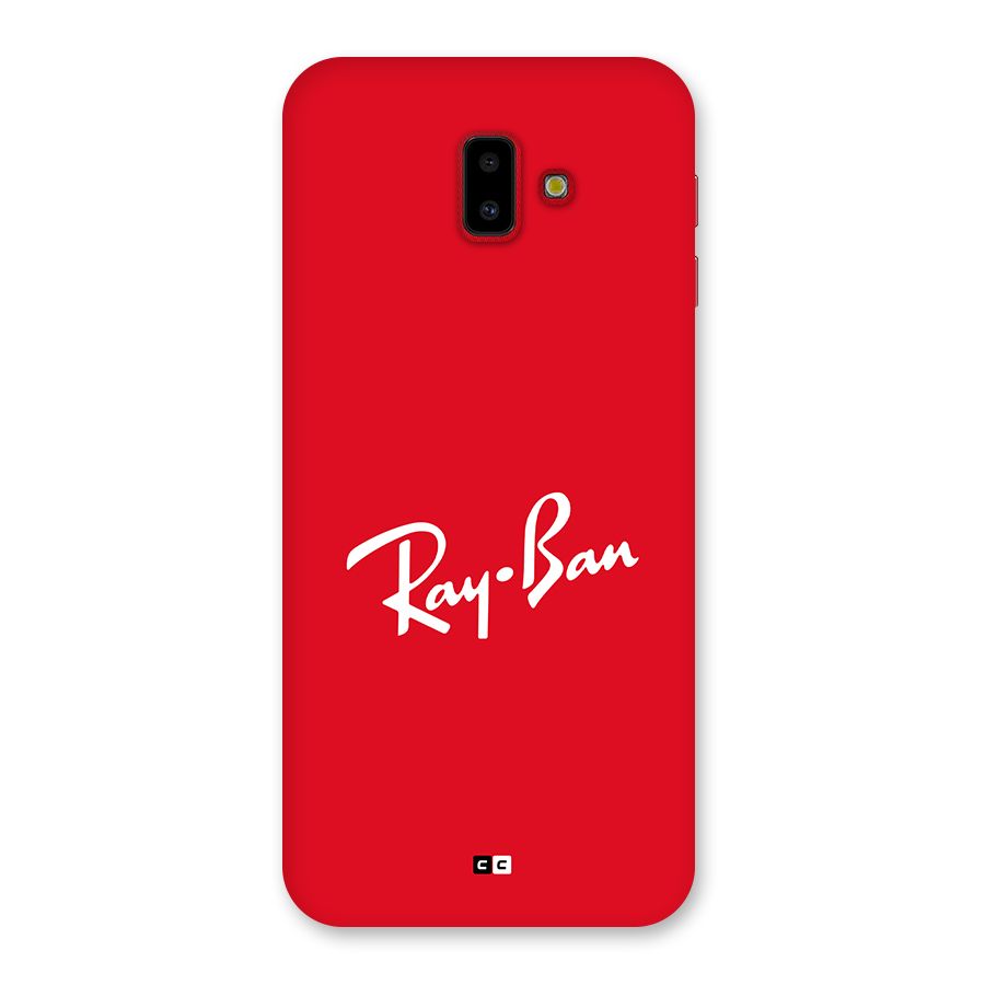 Luxury Red Back Case for Galaxy J6 Plus