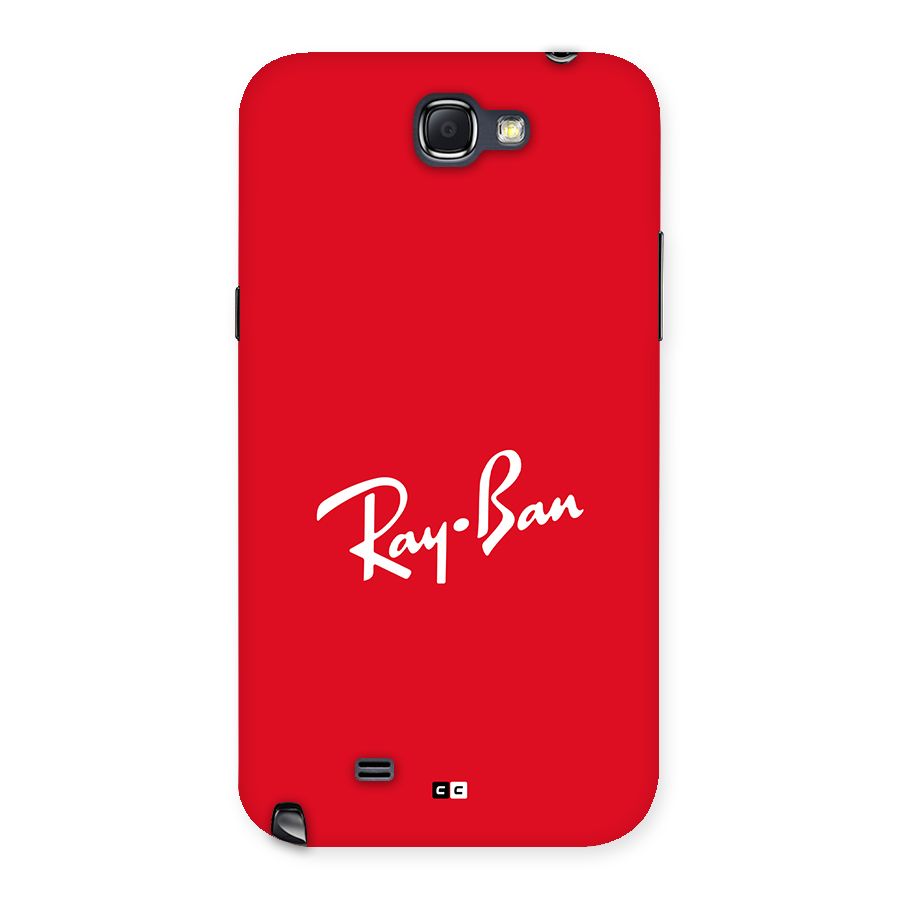 Luxury Red Back Case for Galaxy Note 2