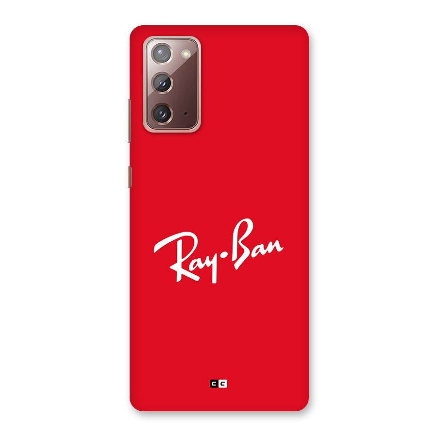Luxury Red Back Case for Galaxy Note 20