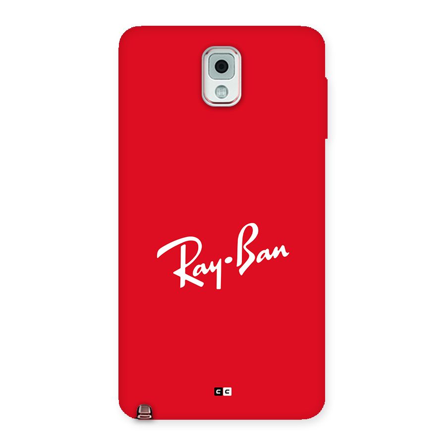 Luxury Red Back Case for Galaxy Note 3