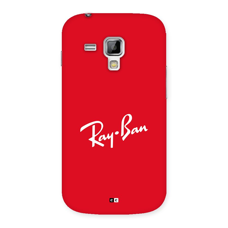 Luxury Red Back Case for Galaxy S Duos