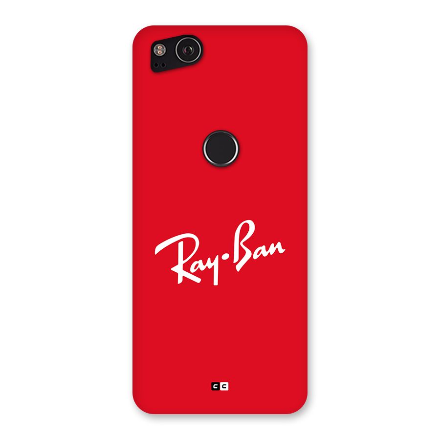 Luxury Red Back Case for Google Pixel 2
