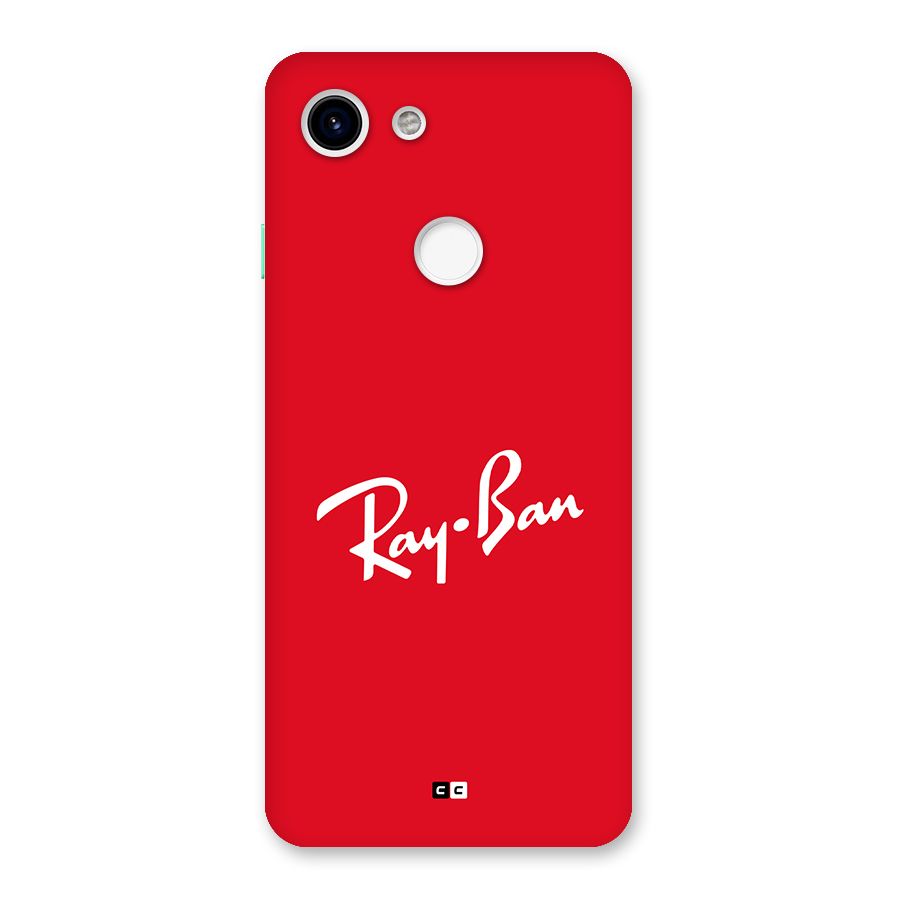Luxury Red Back Case for Google Pixel 3