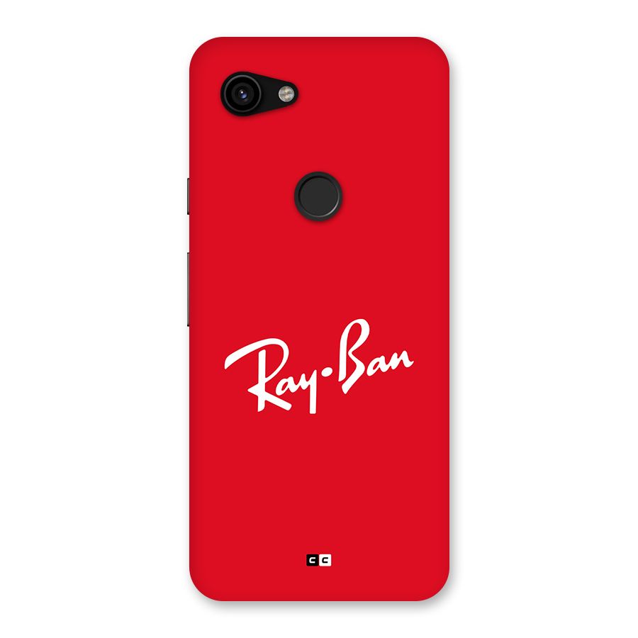 Luxury Red Back Case for Google Pixel 3a