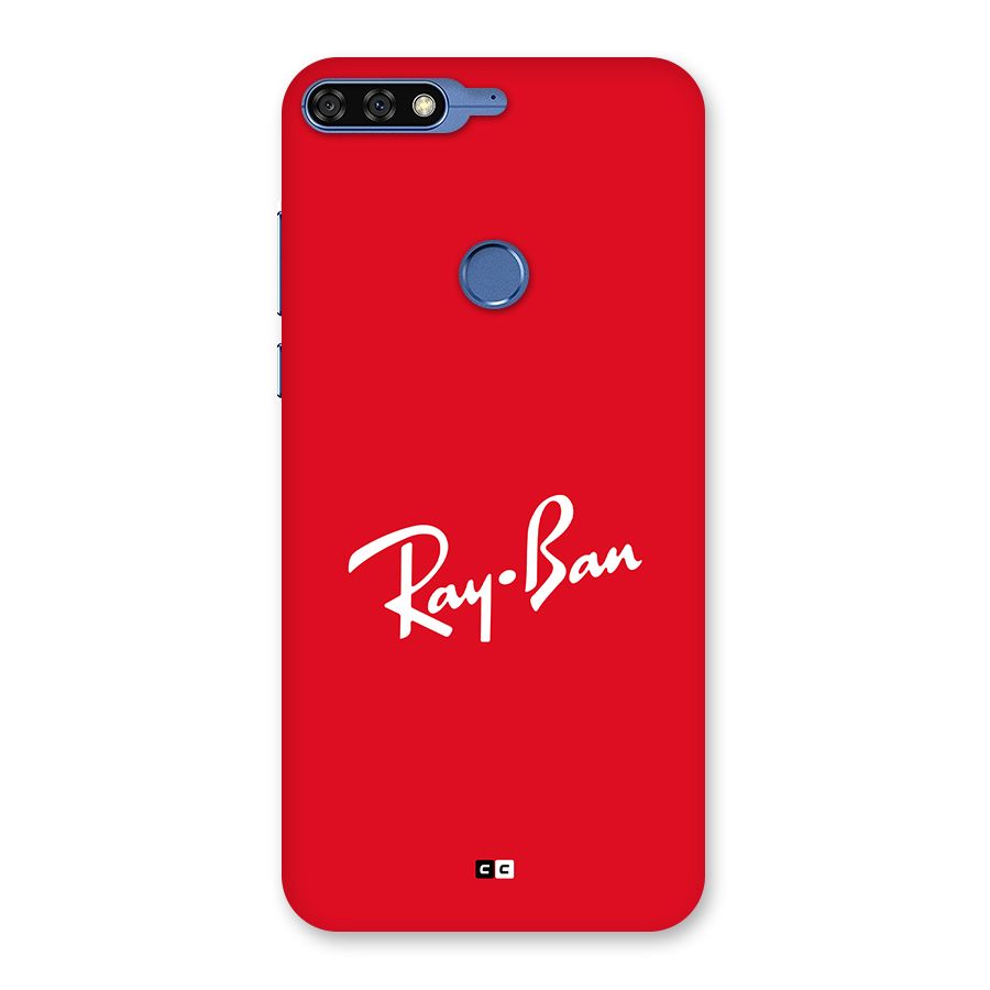 Luxury Red Back Case for Honor 7C
