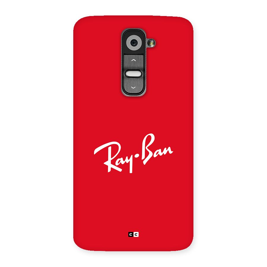 Luxury Red Back Case for LG G2