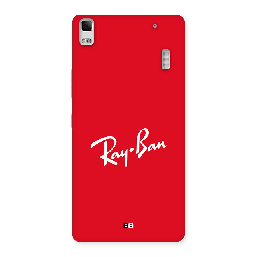 Luxury Red Back Case for Lenovo K3 Note