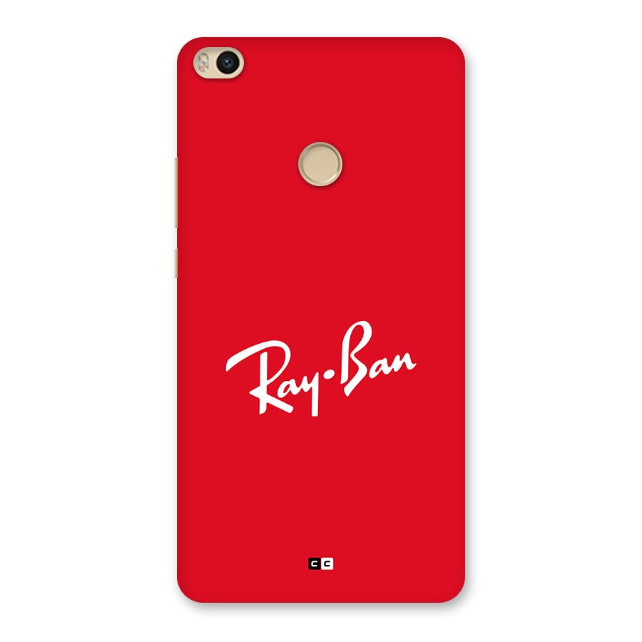 Luxury Red Back Case for Mi Max 2