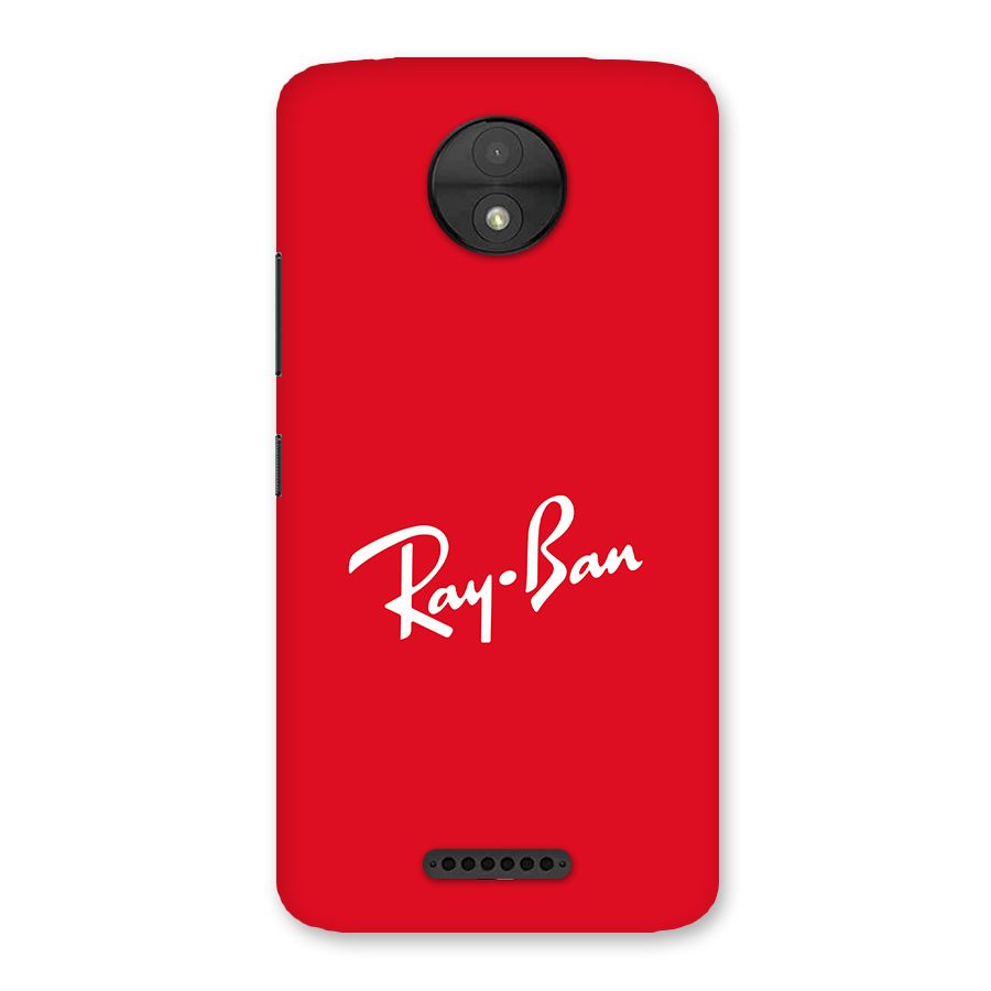 Luxury Red Back Case for Moto C