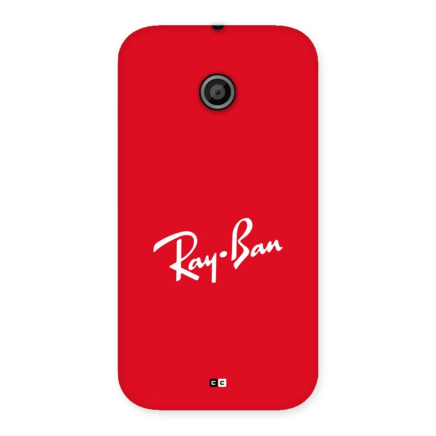 Luxury Red Back Case for Moto E