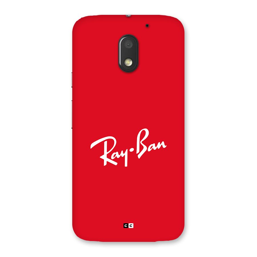 Luxury Red Back Case for Moto E3 Power
