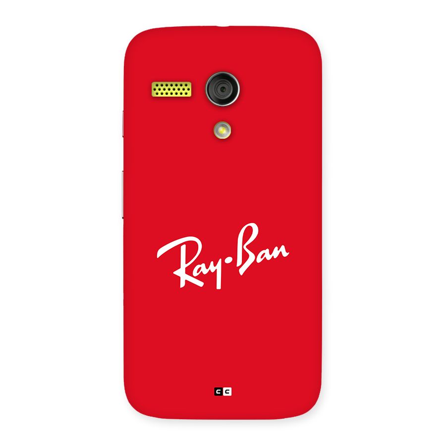Luxury Red Back Case for Moto G