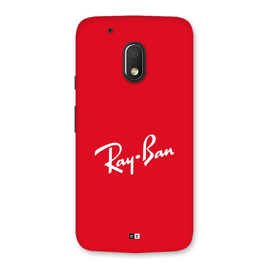 Luxury Red Back Case for Moto G4 Play