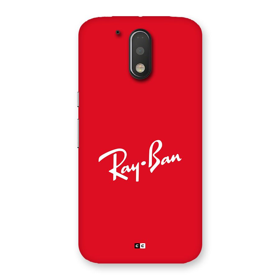 Luxury Red Back Case for Moto G4 Plus