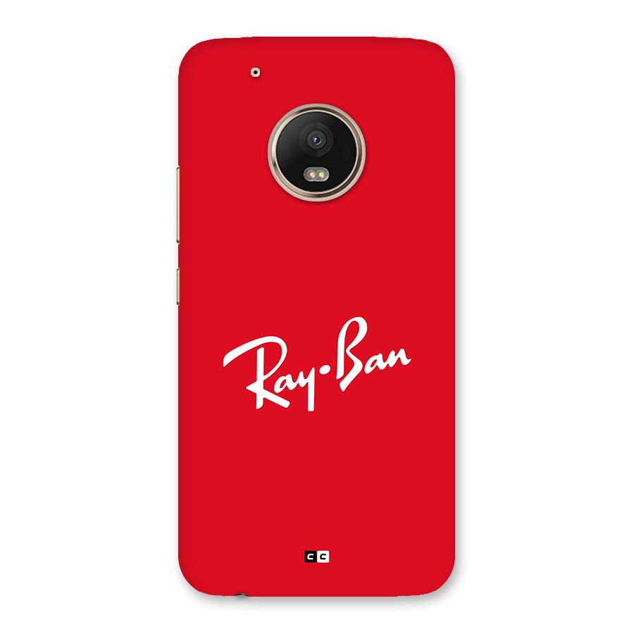 Luxury Red Back Case for Moto G5 Plus