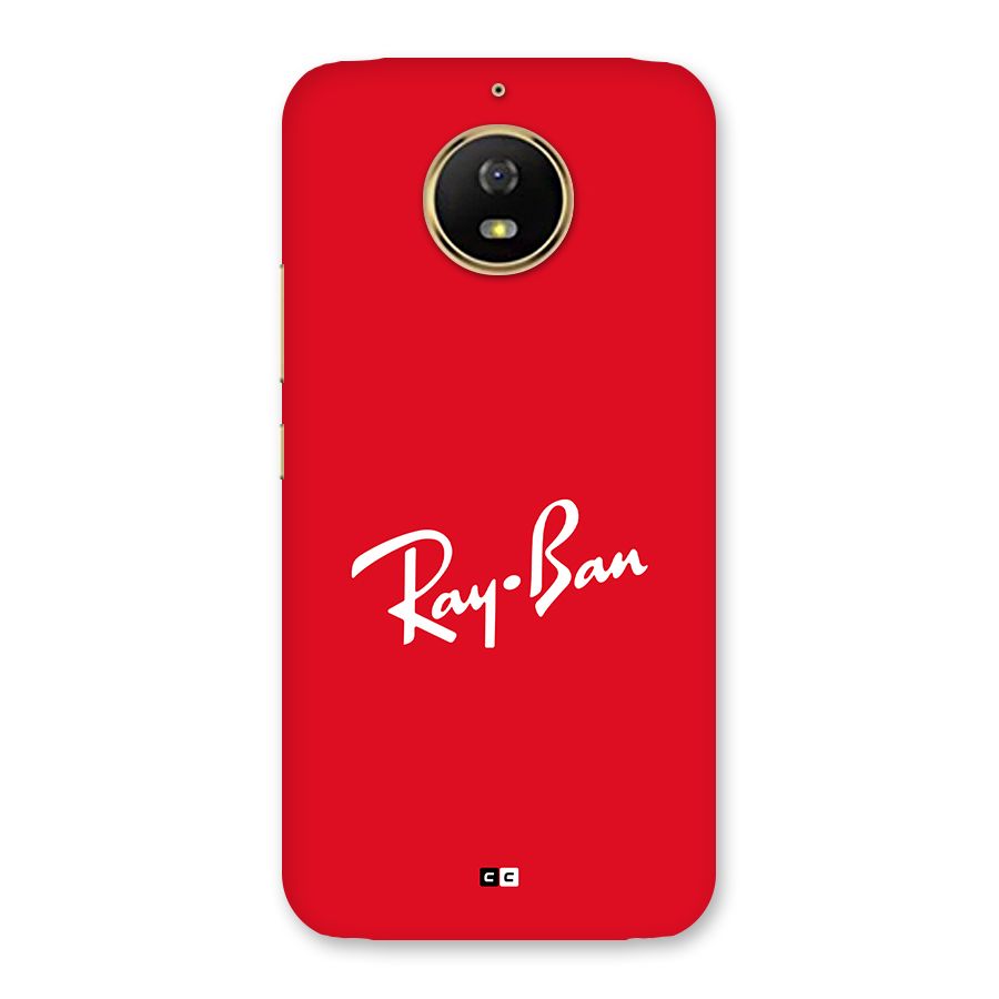 Luxury Red Back Case for Moto G5s
