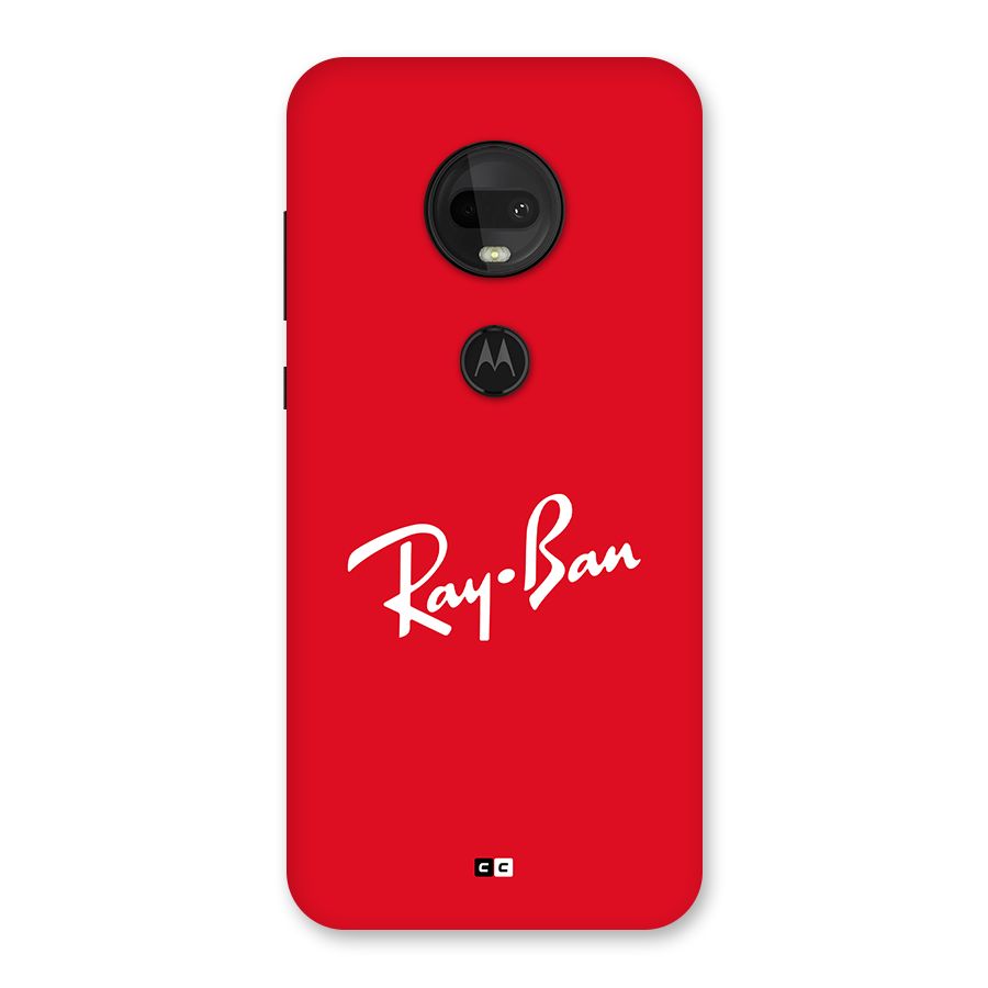 Luxury Red Back Case for Moto G7