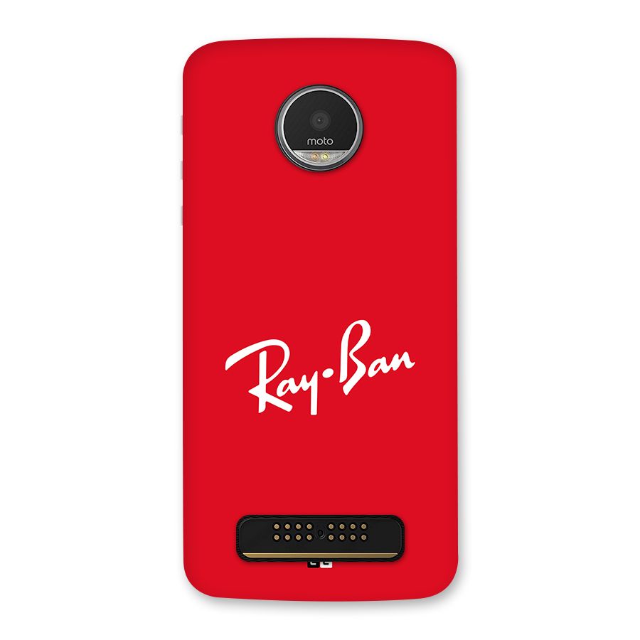 Luxury Red Back Case for Moto Z Play