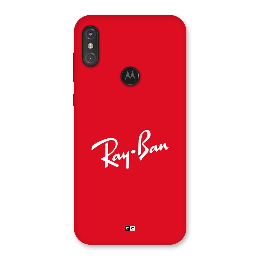 Luxury Red Back Case for Motorola One Power