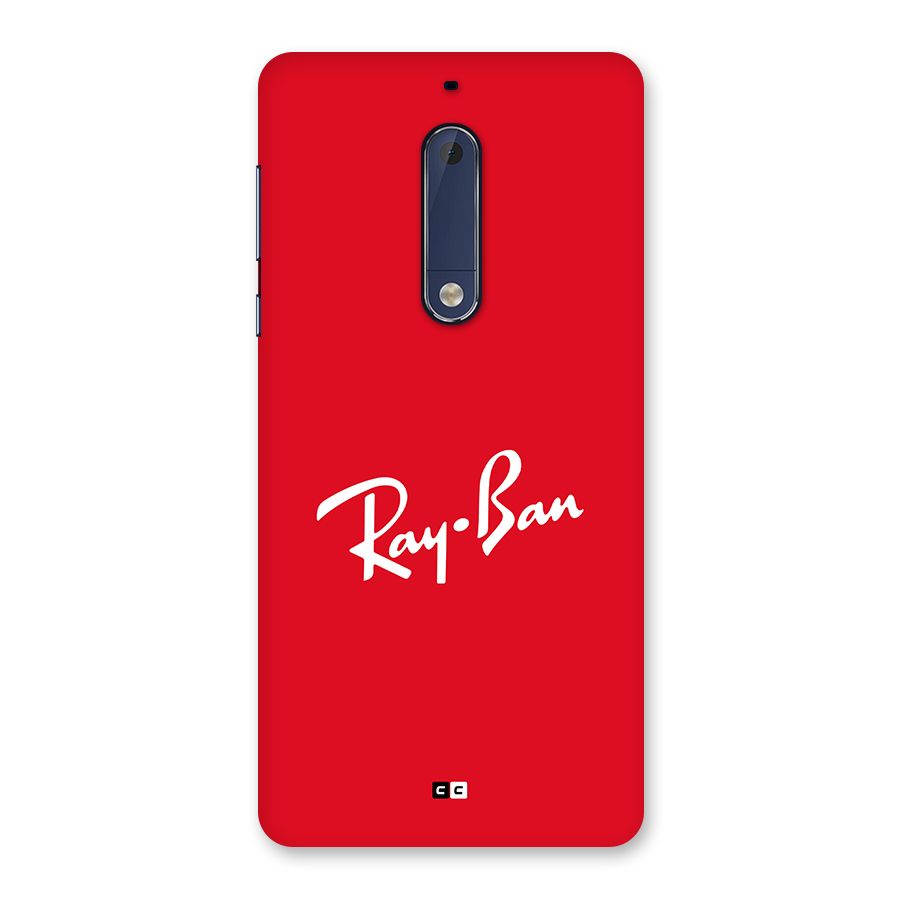 Luxury Red Back Case for Nokia 5