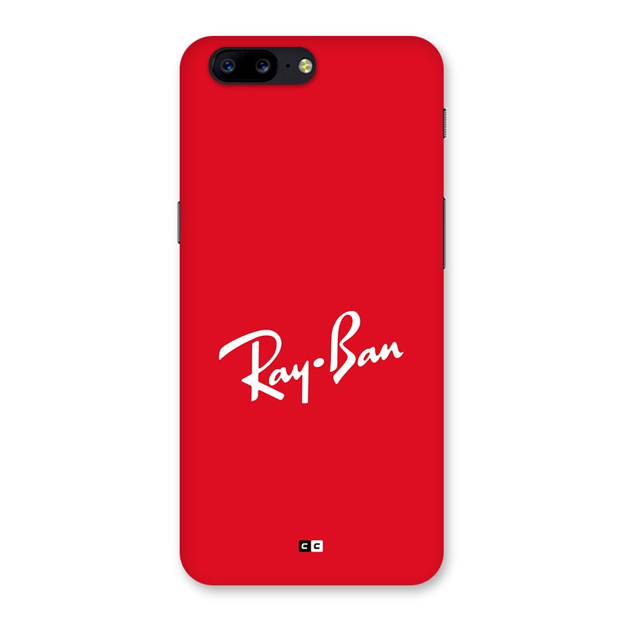 Luxury Red Back Case for OnePlus 5