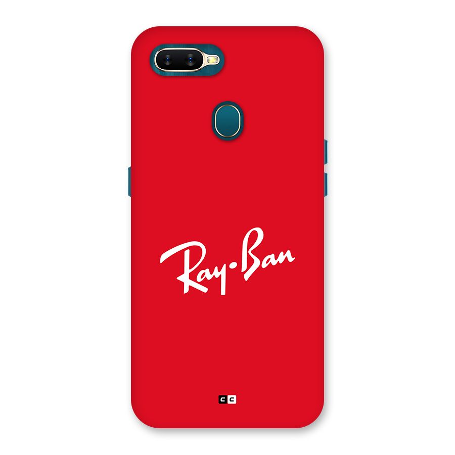 Luxury Red Back Case for Oppo A12
