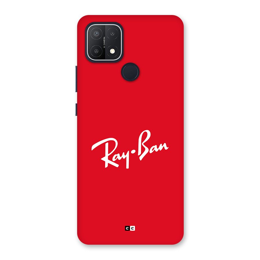 Luxury Red Back Case for Oppo A15s