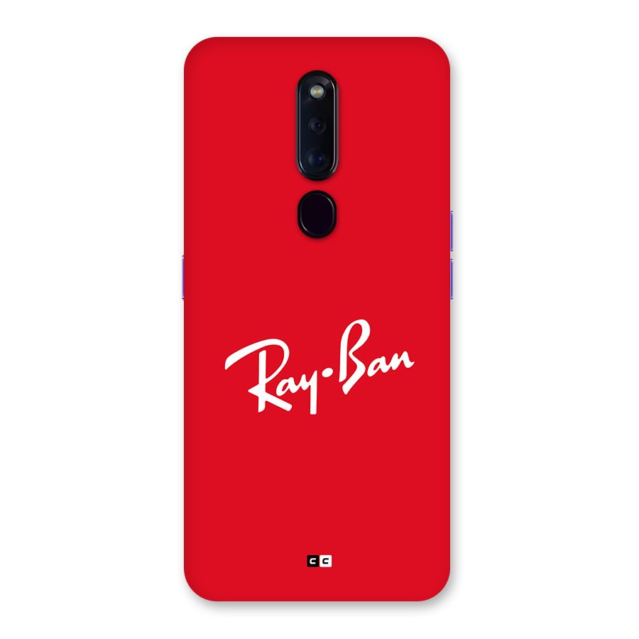 Luxury Red Back Case for Oppo F11 Pro