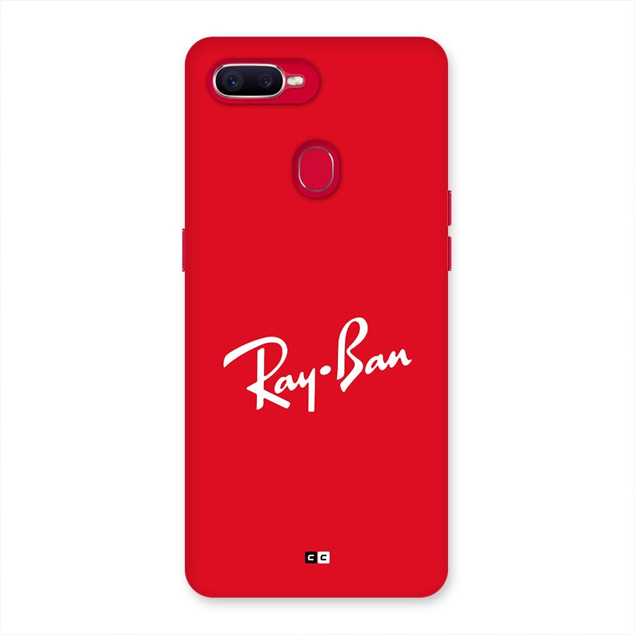Luxury Red Back Case for Oppo F9 Pro