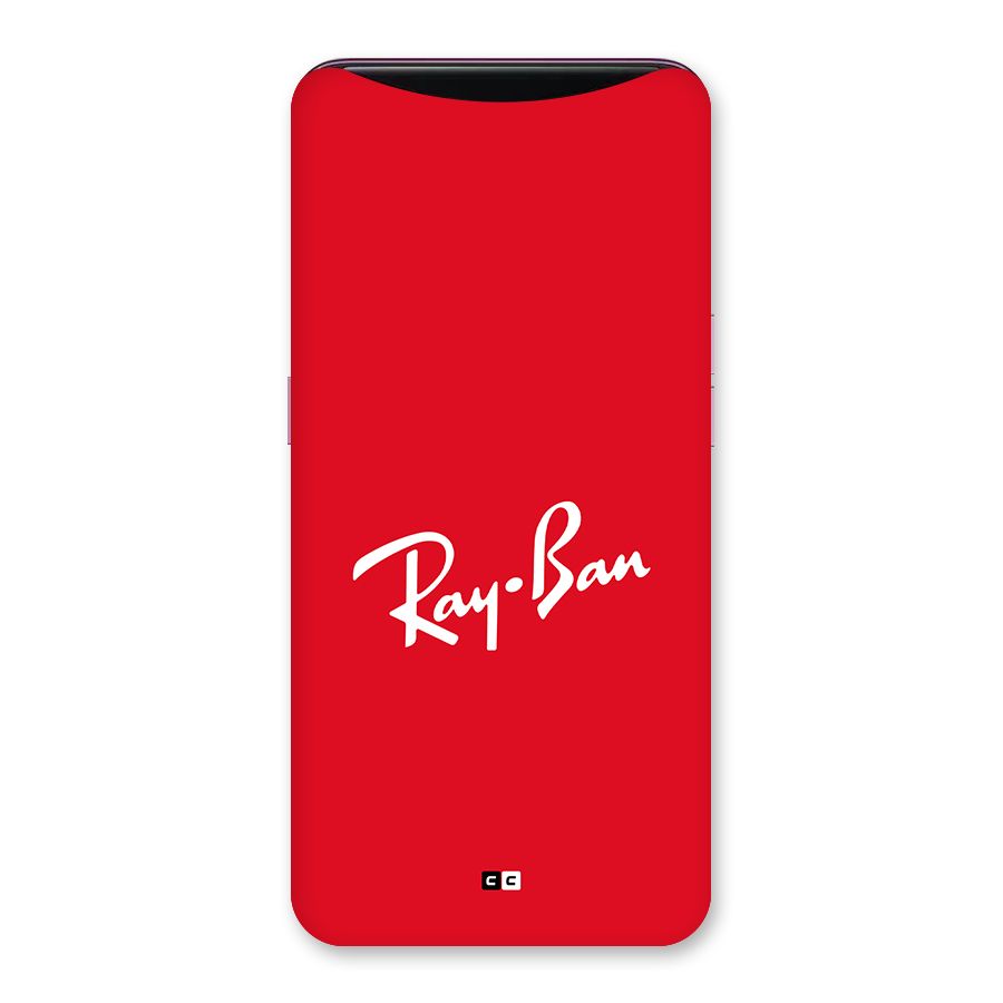Luxury Red Back Case for Oppo Find X