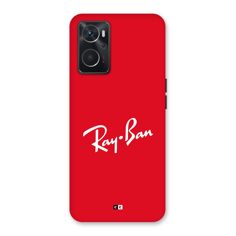 Luxury Red Back Case for Oppo K10 4G
