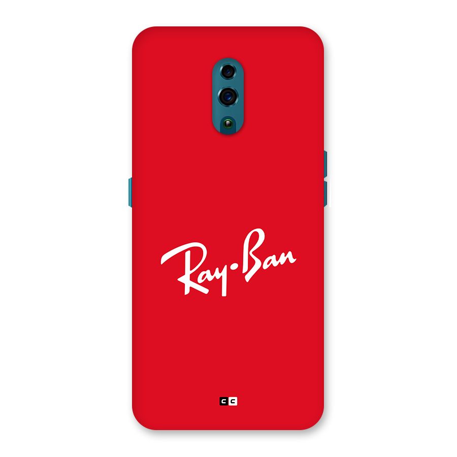 Luxury Red Back Case for Oppo Reno