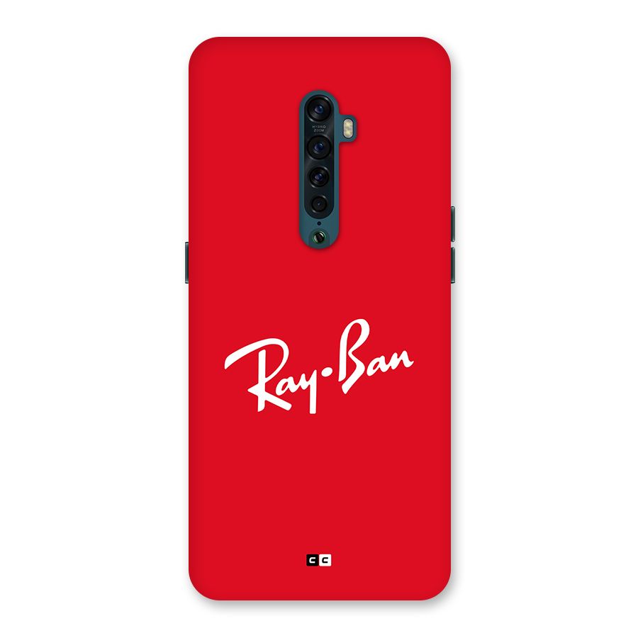 Luxury Red Back Case for Oppo Reno2