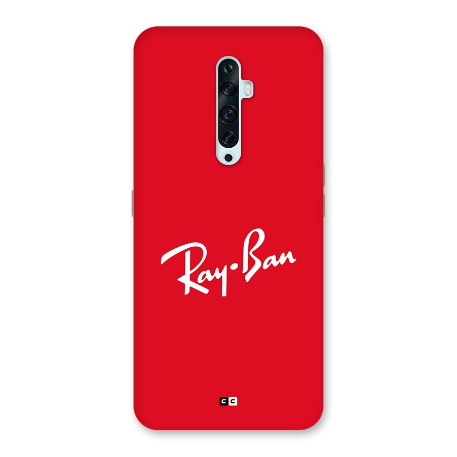 Luxury Red Back Case for Oppo Reno2 F