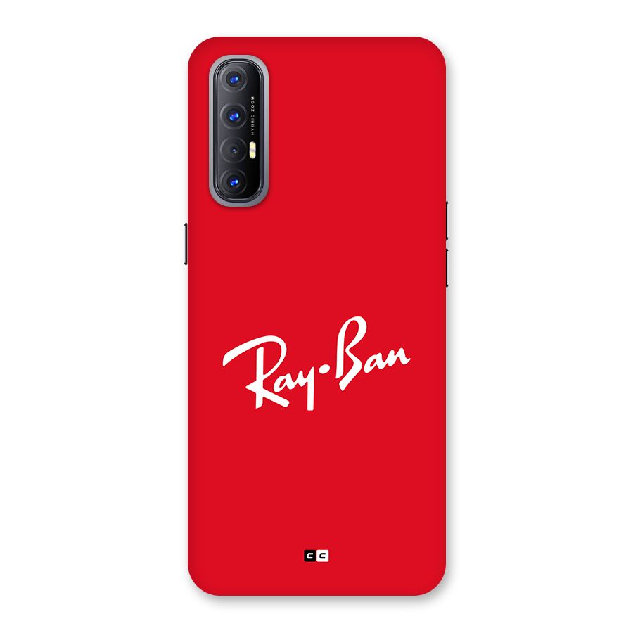 Luxury Red Back Case for Oppo Reno3 Pro