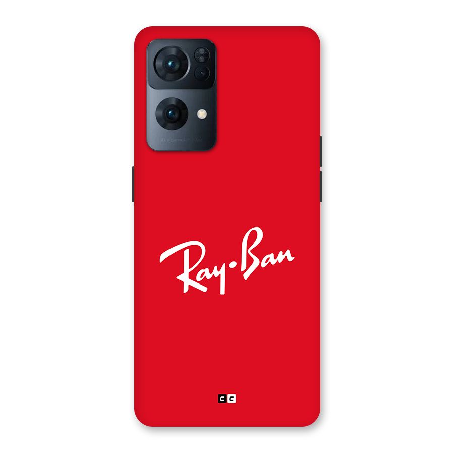Luxury Red Back Case for Oppo Reno7 Pro 5G